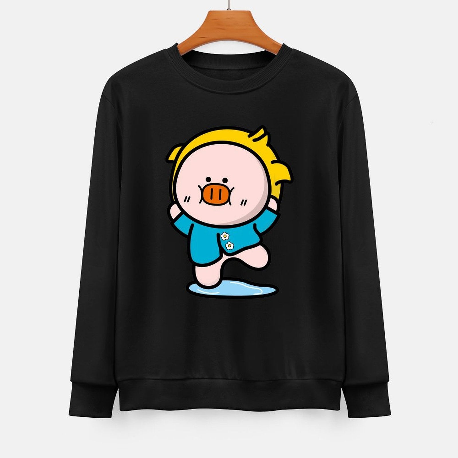 Front Patterned Long Sleeve TopEverydayTee Clean Edges